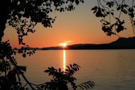 Sonnenuntergang am Ölenfjord